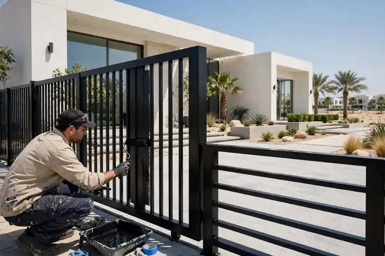 Black painting in Dubai
