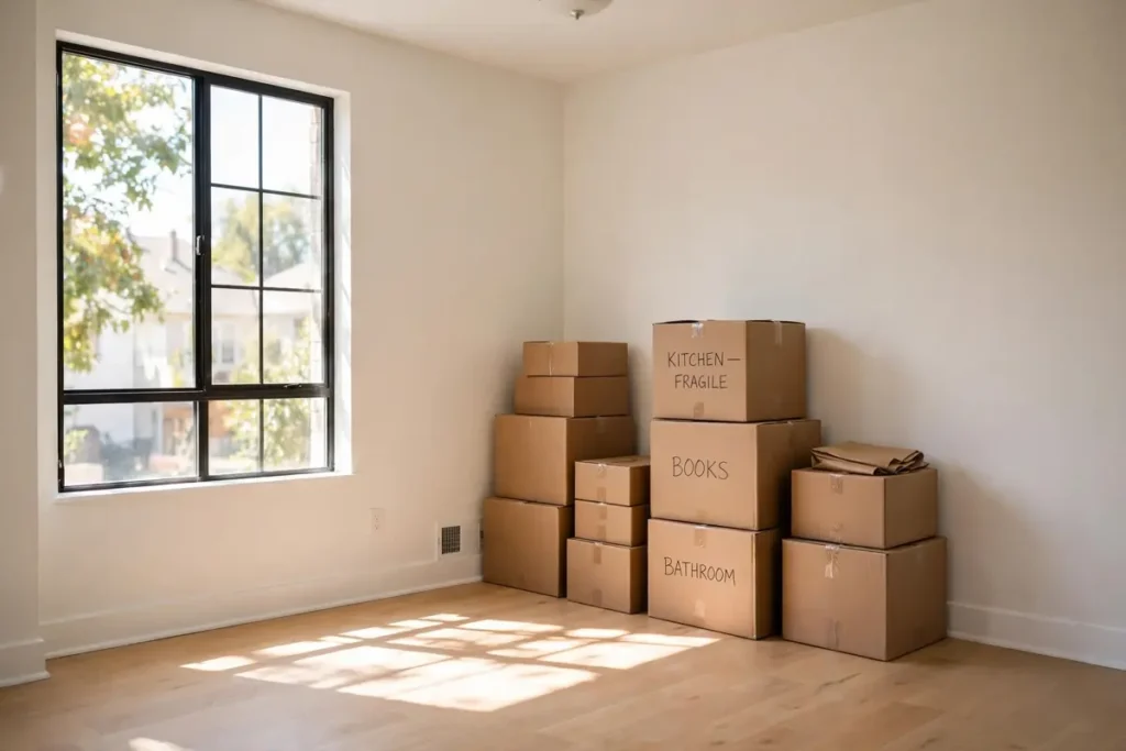 Freshly painted empty apartment ready for move-out handover in Dubai